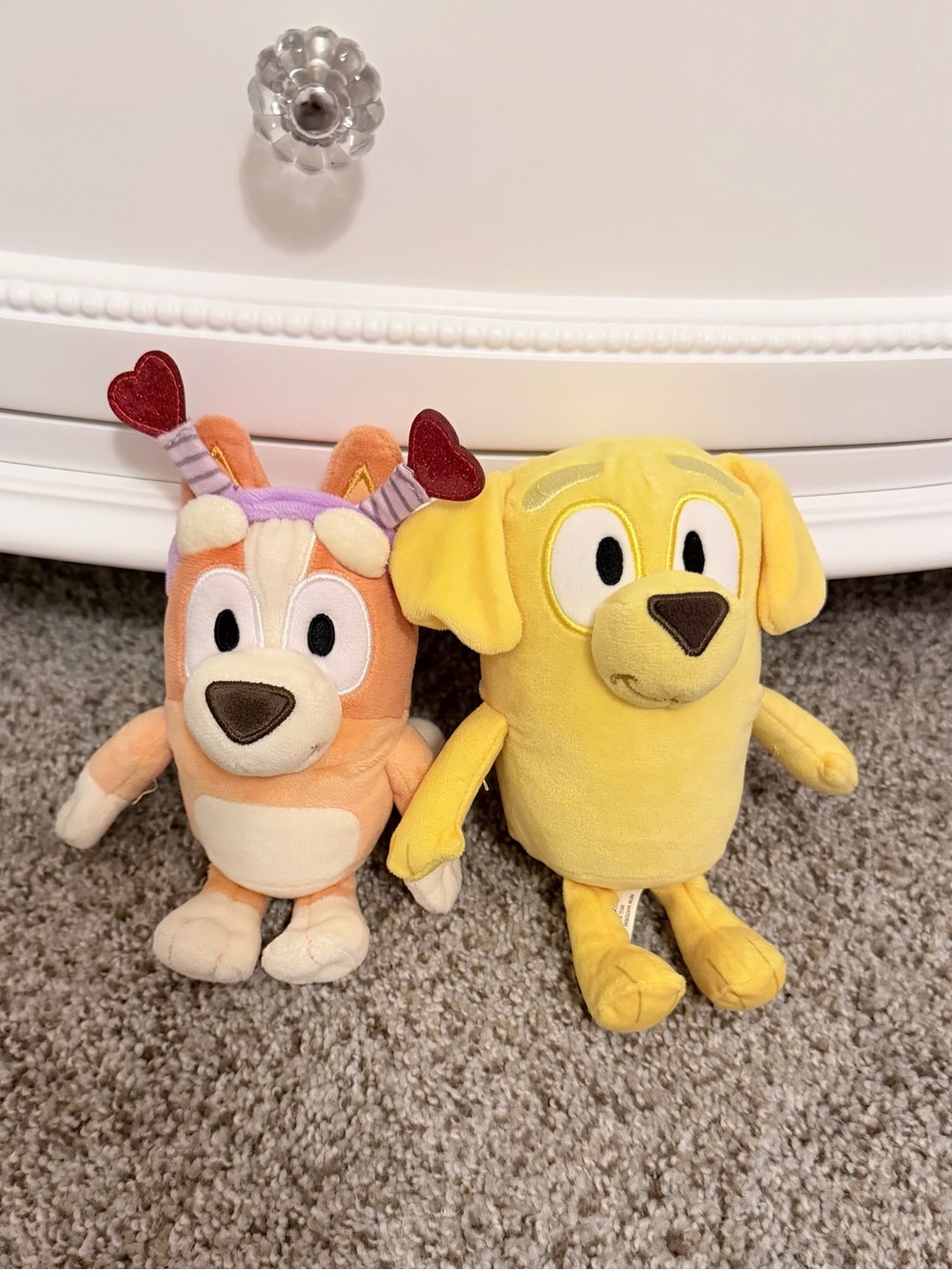 Bundle of Bingo & Lucky Bluey small plush dolls